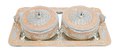 Serving Bowl Set — 2 Pieces with Tray — Art N Soul