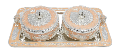 Serving Bowl Set — 2 Pieces with Tray — Art N Soul