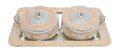 Serving Bowl Set — 2 Pieces with Tray — Art N Soul