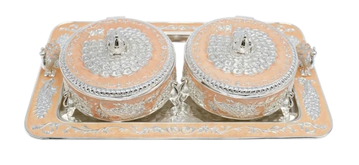 Serving Bowl Set — 2 Pieces with Tray — Art N Soul