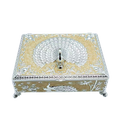 Square Peacock Storage Box — Art N Soul