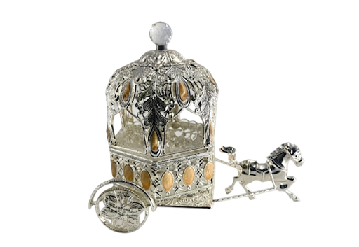 Horse Carriage Decorative Jar — Art N Soul
