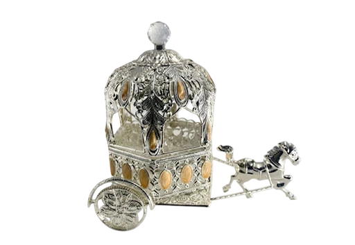 Horse Carriage Decorative Jar — Art N Soul