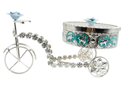 Bicycle Crystal Bowl Serving Set — Art N Soul