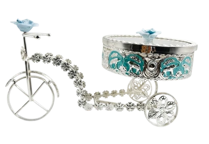 Bicycle Crystal Bowl Serving Set — Art N Soul