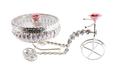Bicycle Crystal Bowl Serving Set — Compact — Art N Soul