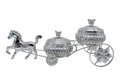 Crystal Bowl Horse Carriage Set — 2 Pieces — Art N Soul