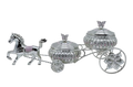 Crystal Bowl Horse Carriage Set — 2 Pieces — Art N Soul