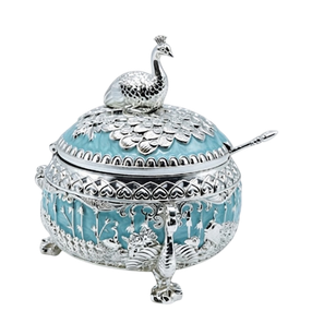 Peacock Dry Fruit Bowl with Spoon — Art N Soul
