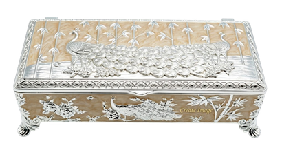 Peacock Decorative Storage Box — Art N Soul