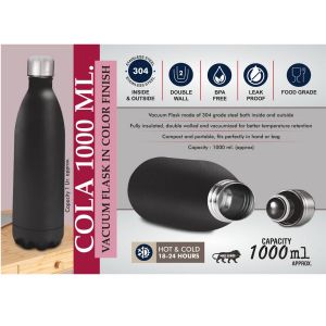 101-H311*Cola 1000 ml Vacuum flask in Color Finish 304 steel inside & outside 18 hours hot cold