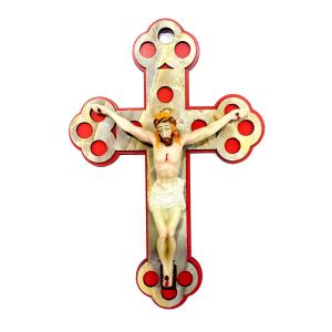 WOODEN LASER CROSS HANGING